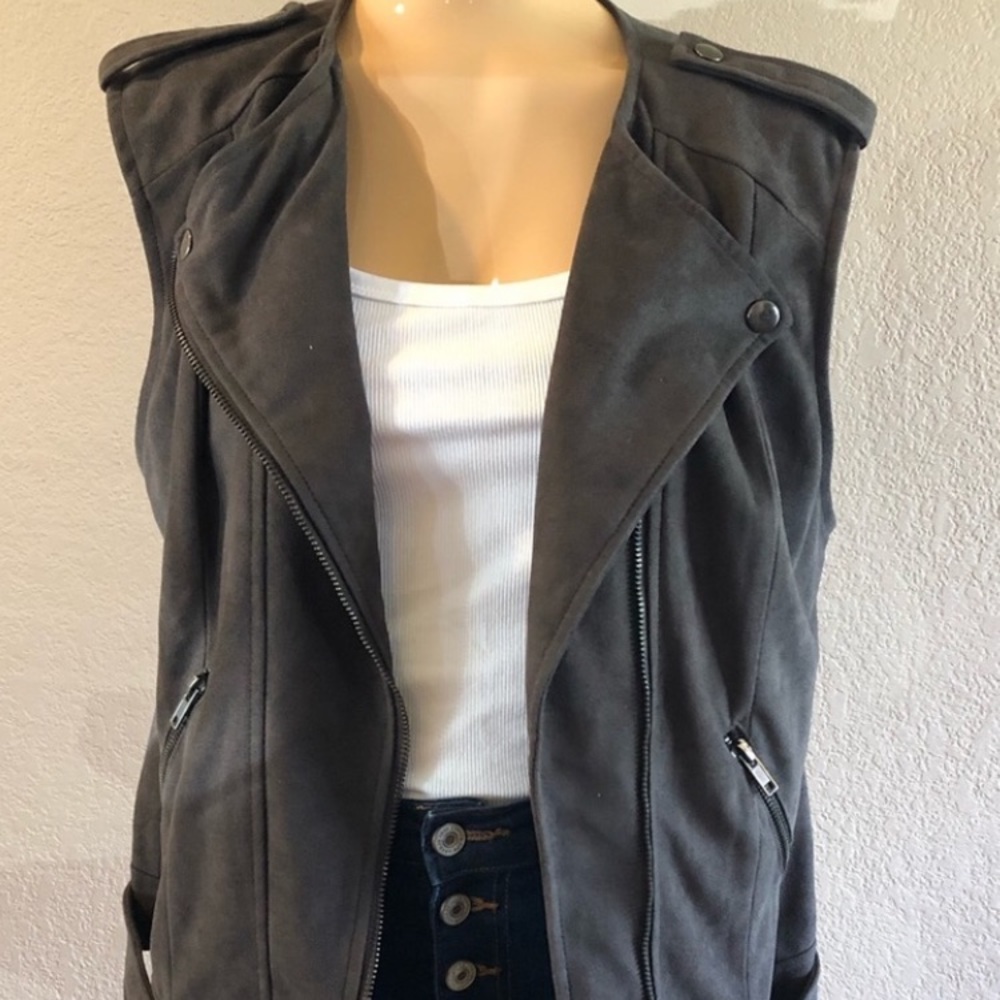 Astr Suede Moto Vest